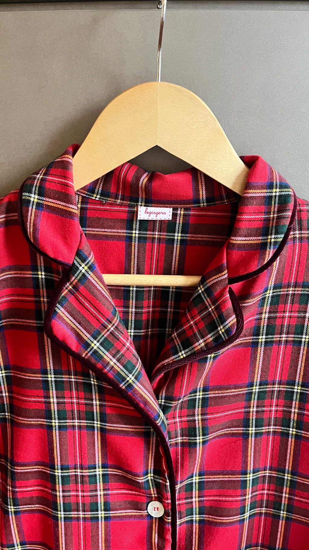 Pigiama donna TARTAN ROSSO