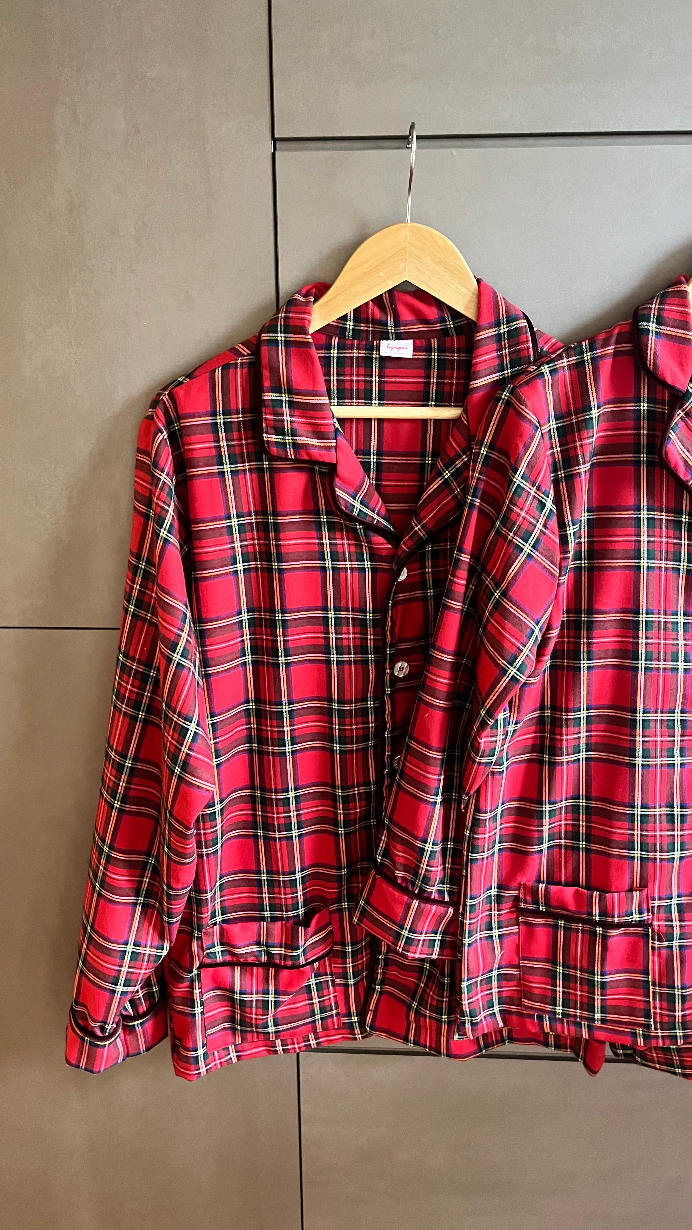 Pigiama uomo TARTAN ROSSO