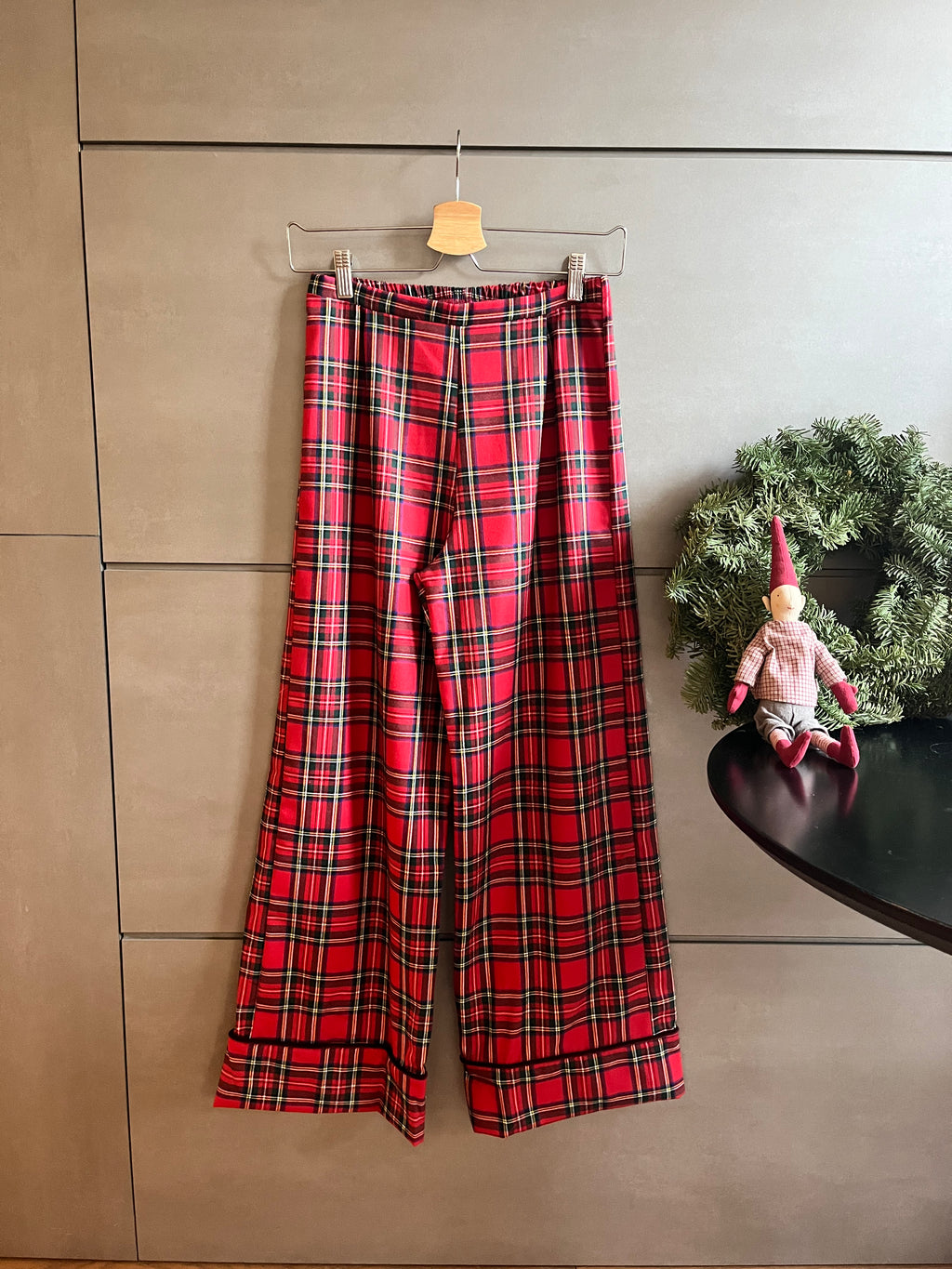 Pigiama donna TARTAN ROSSO