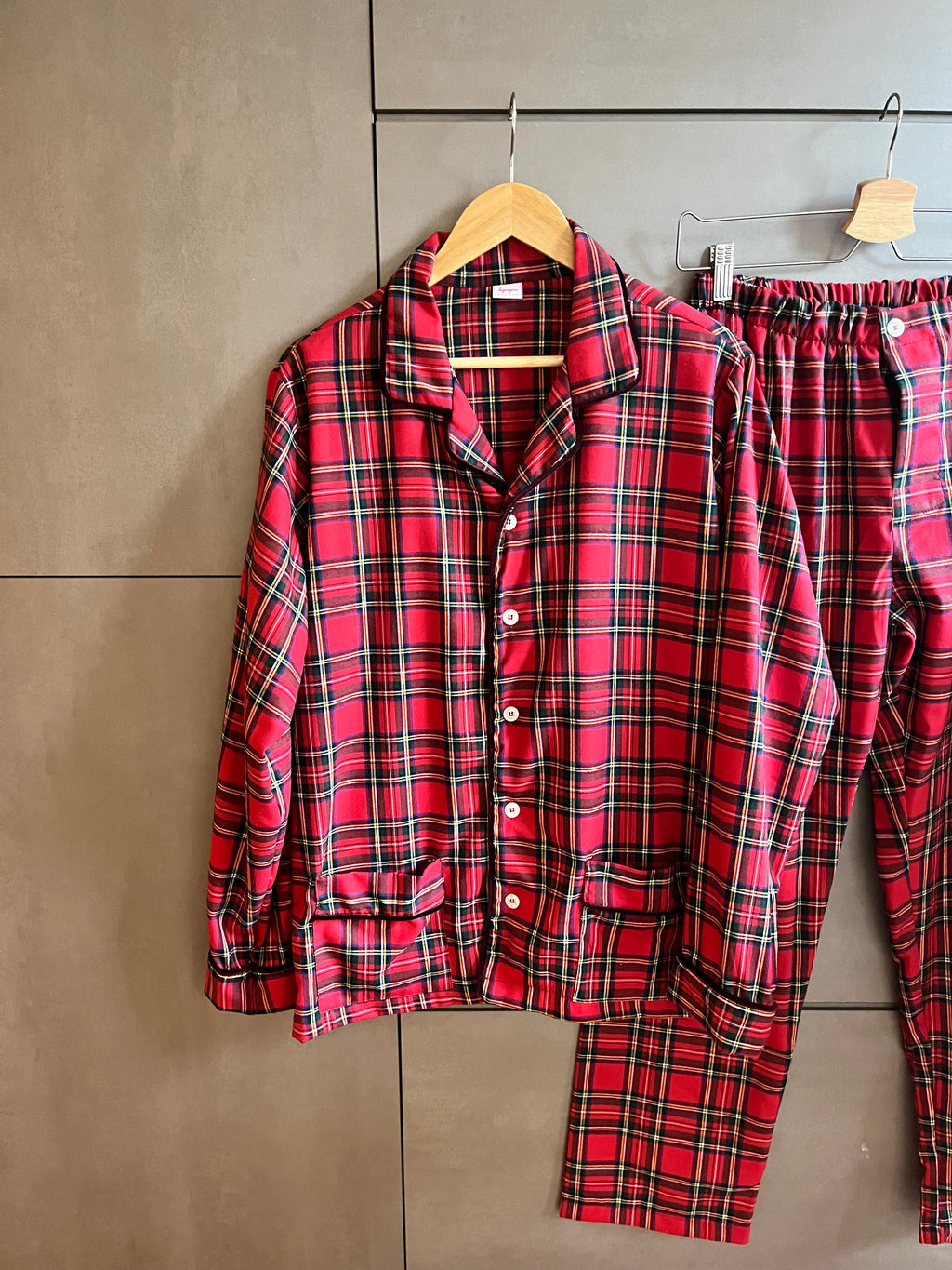 Pigiama uomo TARTAN ROSSO