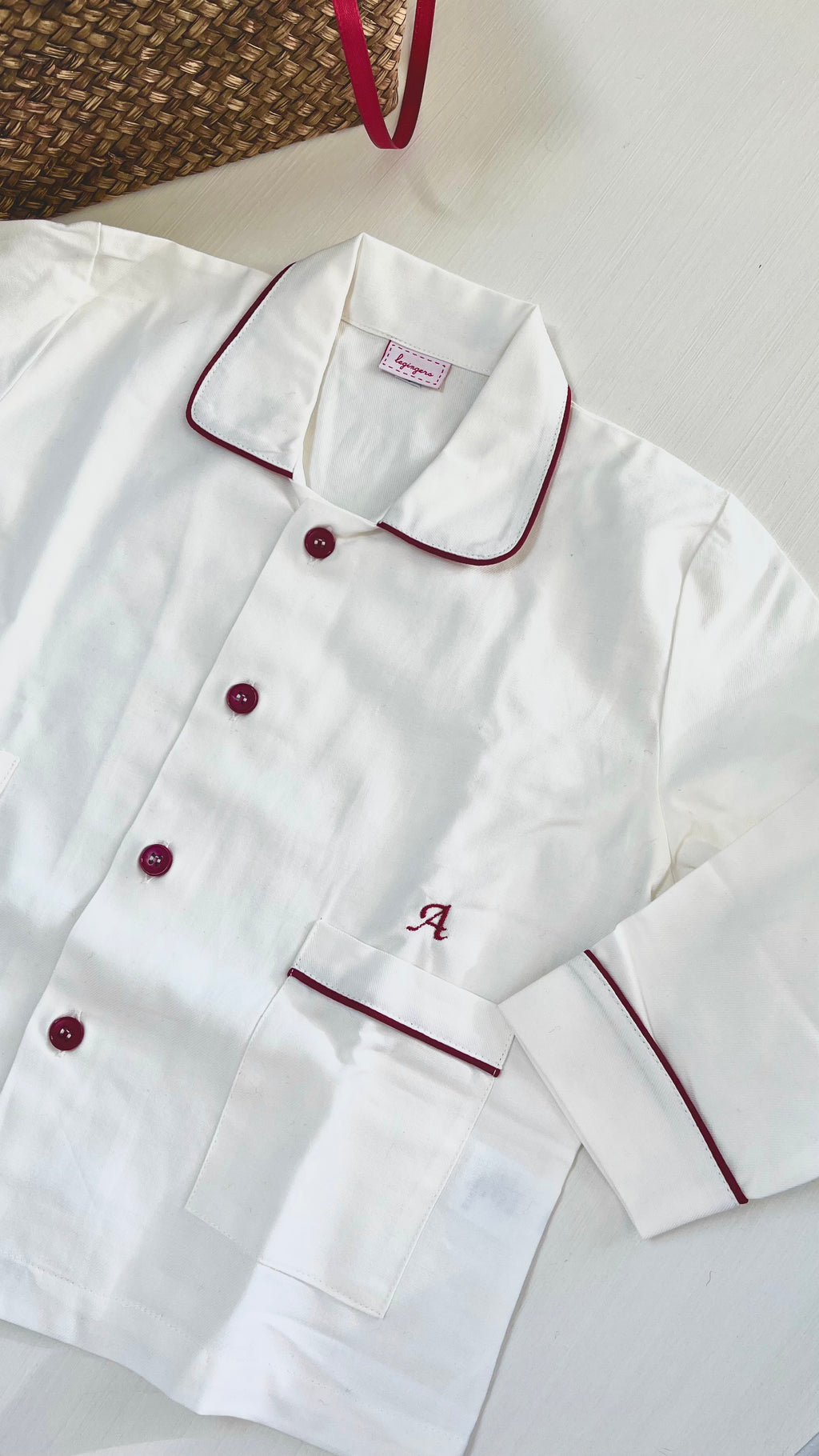 Ricamo del nome o delle iniziali