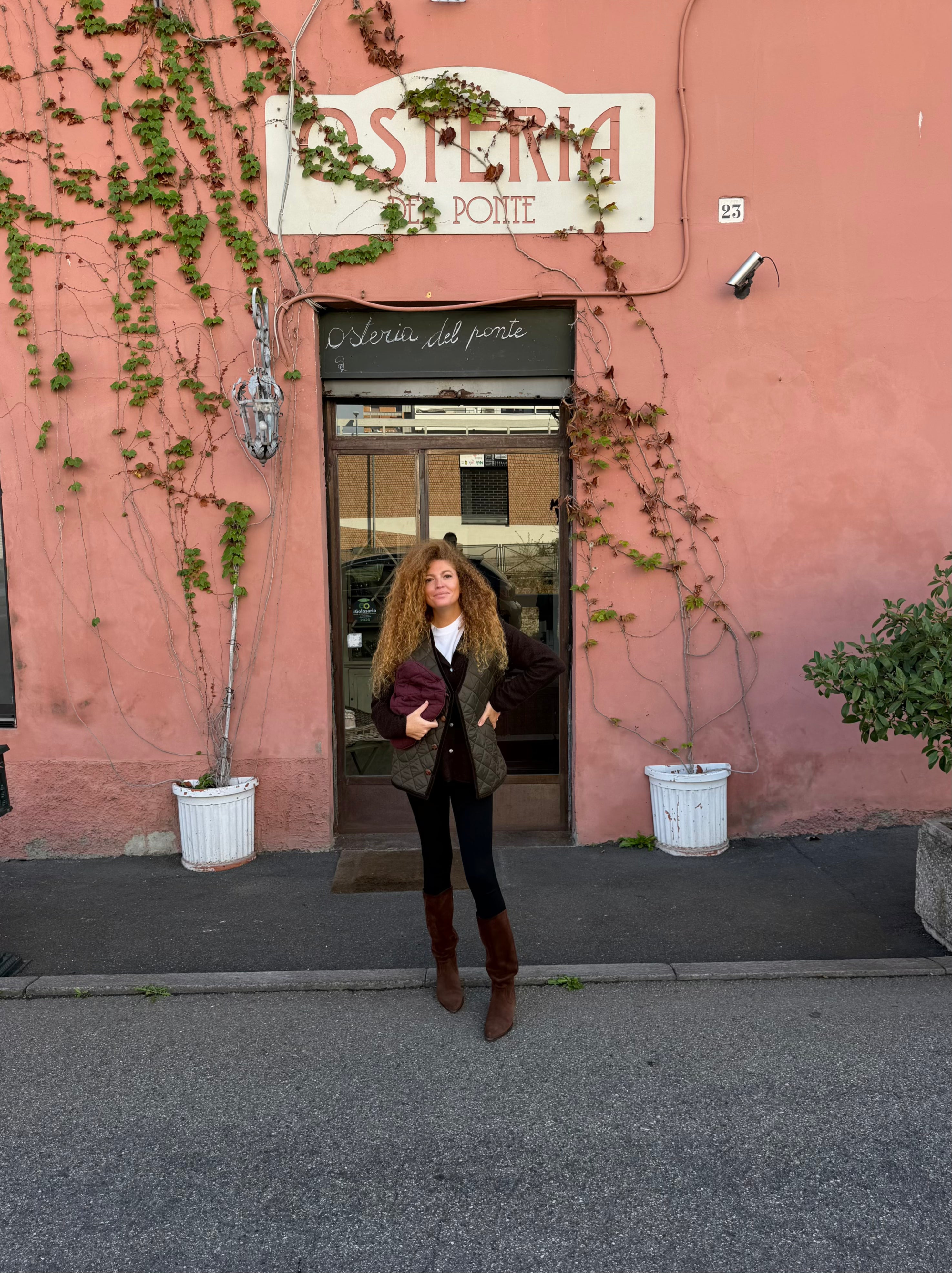Gilet Trapuntato Double - Bordeaux e Marrone